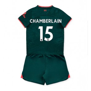 Liverpool Chamberlain #15 kläder Barn 2022-23 Tredje Tröja Kortärmad (+ korta byxor)